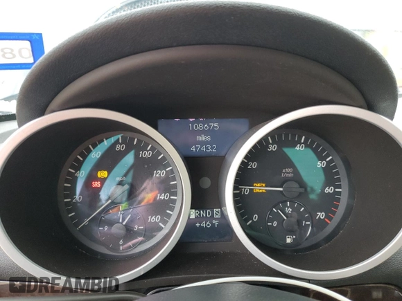 2006 Mercedes-Benz SLK 350 with VIN WDBWK56FX6F107896, listed as a Copart auction lot 88487955 with 108,675 mi miles and Salvage title. Bid and sale history available at DreamBid. Image 9.