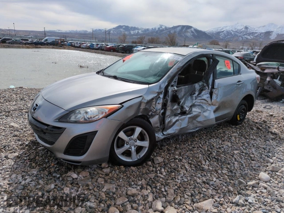 2010 Mazda 3 i SV with VIN JM1BL1SF9A1242188, listed as a Copart auction lot 46425515 with Not Provided miles and Salvage Title. Bid and sale history available at DreamBid. Image 1.