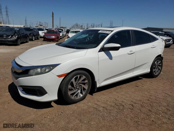 2016 Honda Civic Sedan EX with VIN 19XFC2F74GE064951, listed as a Copart auction lot 53853615 with 0 mi miles and Salvage Title. Bid and sale history available at carsss.com. Image 1.