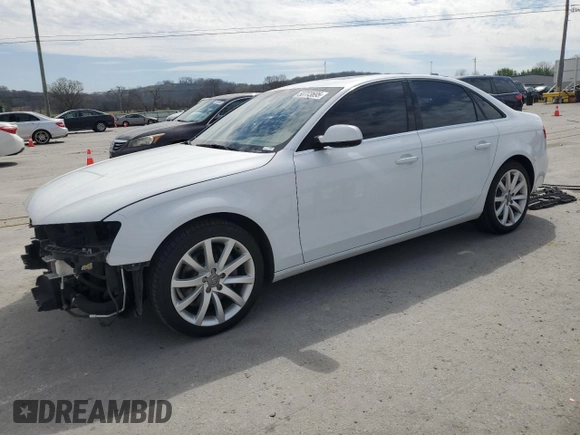 2013 Audi A4 Premium Plus with VIN WAUFFAFL7DN029789, listed as a Copart auction lot 50773695 with 98,827 mi miles and Clean Title. Bid and sale history available at carsss.com. Image 1.
