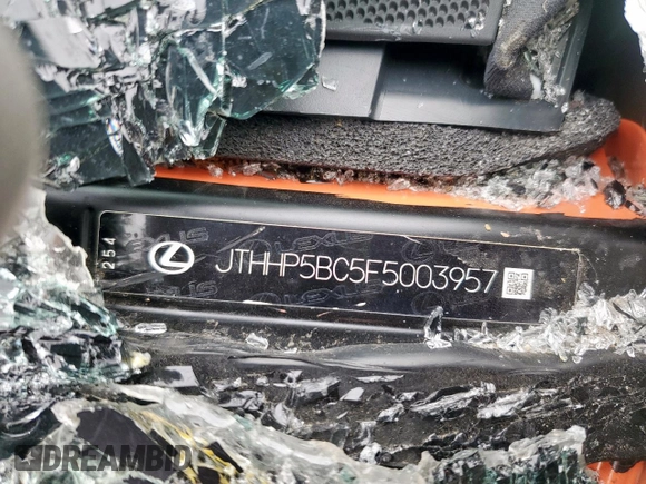 2015 Lexus RC F F z VIN JTHHP5BC5F5003957, wystawiony jako Copart lot #45587535 z przebiegiem Nie podano mil oraz Szkody całkowita. Historia ofert i sprzedaży dostępna na DreamBid. Obrazek 12.