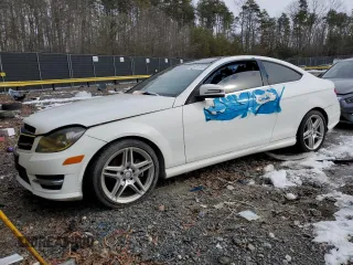 2014 Mercedes-Benz C-Class C 250 with VIN WDDGJ4HB8EG260790, listed as a Copart auction lot 88971755 with 0 mi miles and Salvage Title. Bid and sale history available at carsss.com. Image 1.