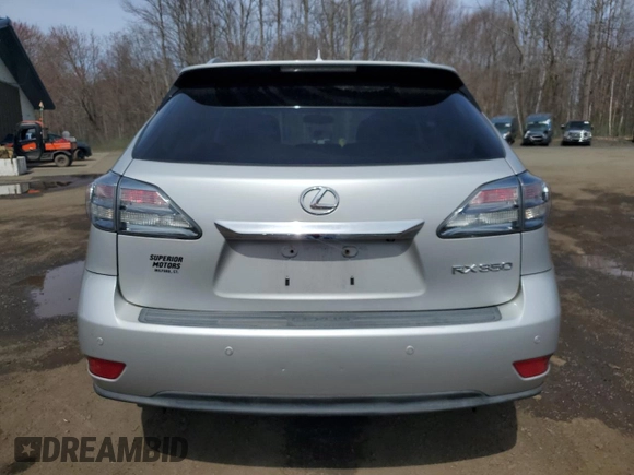 2012 Lexus RX 350 with VIN 2T2BK1BA7CC137943, listed as a Copart auction lot 52032195 with 120,511 mi miles and Salvage Title. Bid and sale history available at DreamBid. Image 6.