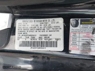 2010 Nissan 370Z Touring with VIN JN1AZ4FH3AM302412, listed as a IAAI auction lot 41290785 with 112,330 mi miles. Bid and sale history available at carsss.com. Image 9.
