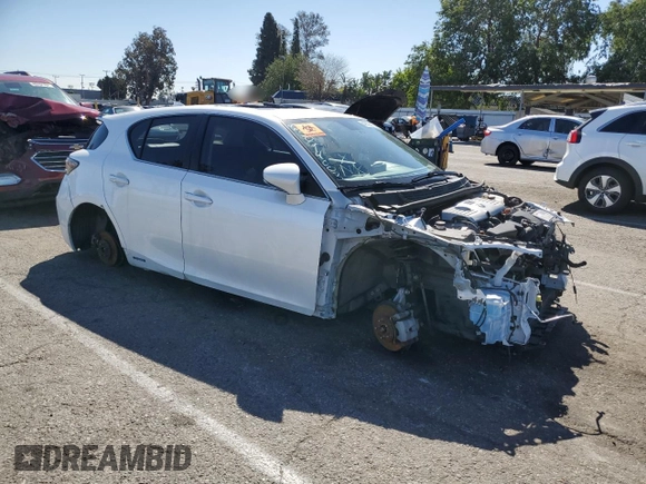 2017 Lexus CT 200h with VIN JTHKD5BH1H2284265, listed as a Copart auction lot 49106175 with Not provided miles and Salvage title. Bid and sale history available at DreamBid. Image 4.