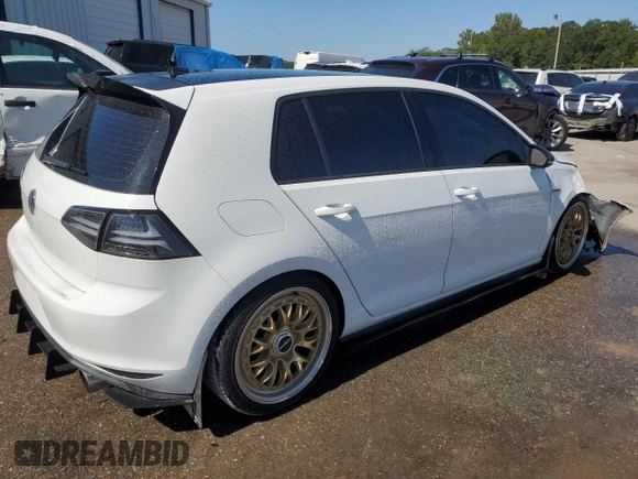 2016 Volkswagen Golf GTI SE with VIN 3VW5T7AU7GM047943, listed as a Copart auction lot 71943254 with 74,835 mi miles and Salvage Title. Bid and sale history available at carsss.com. Image 3.