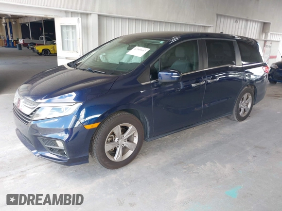 2018 Honda Odyssey EX with VIN 5FNRL6H56JB070610, listed as a IAAI auction lot 42569647 with 78,554 mi miles and . Bid and sale history available at DreamBid. Image 2.