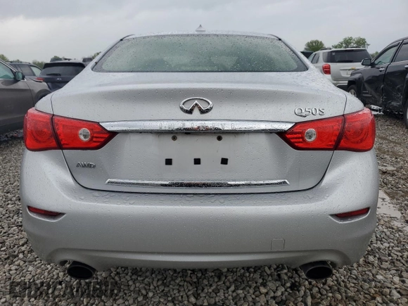 2017 Infiniti Q50 Signature Edition with VIN JN1EV7AR9HM831467, listed as a Copart auction lot 55486925 with Not provided miles and Salvage title. Bid and sale history available at DreamBid. Image 6.