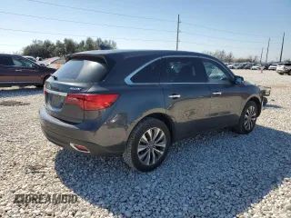 2016 Acura MDX w/Tech with VIN 5FRYD3H43GB009530, listed as a Copart auction lot 46064515 with 0 mi miles and Salvage Title. Bid and sale history available at carsss.com. Image 3.