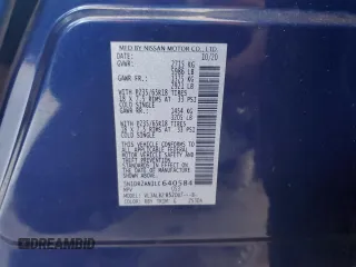 2020 Nissan Pathfinder S z VIN 5N1DR2AN1LC640584, wystawiony jako Copart lot #52399575 z przebiegiem 63 876 mil mil oraz Szkoda całkowita • Salvage title. Historia ofert i sprzedaży dostępna na DreamBid. Obrazek 16.