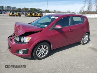 2014 Chevrolet Sonic LT with VIN 1G1JC6SB7E4120416, listed as a Copart auction lot 45308955 with 92,472 mi miles and Salvage Title. Bid and sale history available at carsss.com. Image 1.