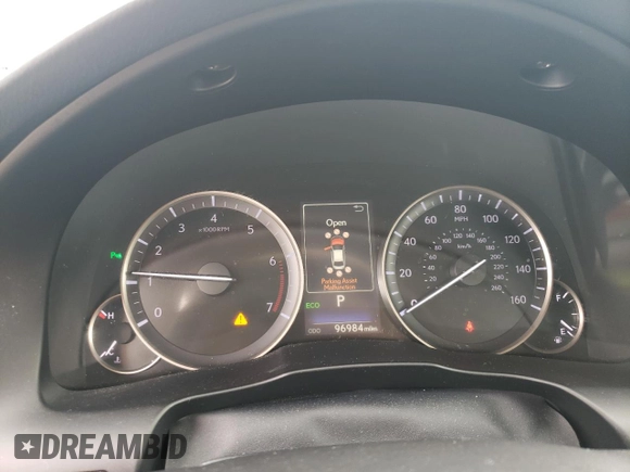 2016 Lexus ES with VIN 58ABK1GG1GU031728, listed as a Copart auction lot 54490995 with 96,984 mi miles and Salvage Title. Bid and sale history available at carsss.com. Image 9.