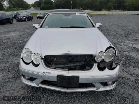 2006 Mercedes-Benz CLK-Class 5.0L with VIN WDBTK75G66T057024, listed as a Copart auction lot 71593374 with 166,447 mi miles and Salvage Title. Bid and sale history available at carsss.com. Image 5.