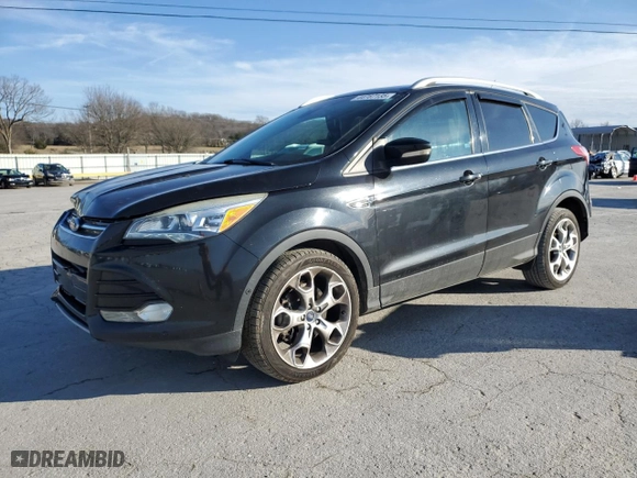 2014 Ford Escape Titanium with VIN 1FMCU9JXXEUA91419, listed as a Copart auction lot 44767135 with 116,580 mi miles and Salvage Title. Bid and sale history available at carsss.com. Image 1.
