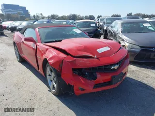 2012 Chevrolet Camaro 2LT with VIN 2G1FC3D30C9113246, listed as a IAAI auction lot 41544096 with 208,583 mi miles. Bid and sale history available at carsss.com. Image 1.
