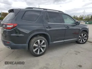 2023 Honda Pilot Elite with VIN 5FNYG1H84PB042259, listed as a Copart auction lot 75609714 with 71,025 mi miles and Salvage Title. Bid and sale history available at carsss.com. Image 3.