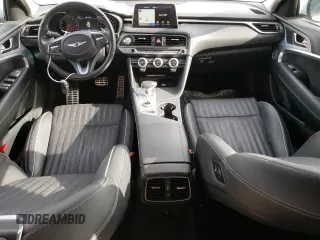 2019 Genesis G70 3.3T Advanced with VIN KMTG74LE1KU030470, listed as a Copart auction lot 50328775 with 27,312 mi miles and Salvage Title. Bid and sale history available at carsss.com. Image 8.