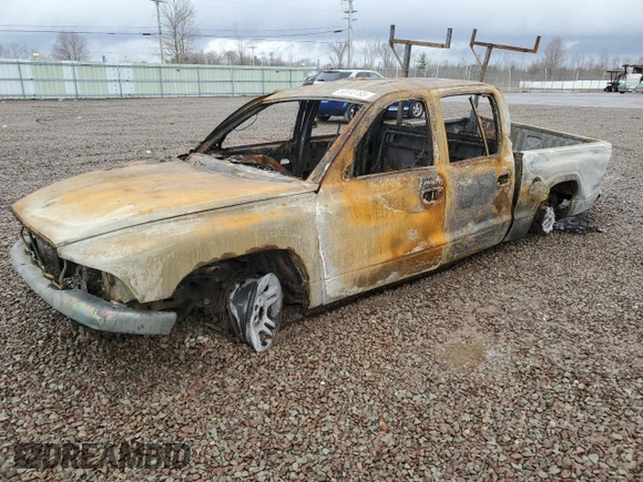 2004 Dodge Dakota SLT z VIN 1D7HL48N84S697094, wystawiony jako Copart lot #50593765 z przebiegiem Nie podano mil oraz Szkoda całkowita • Salvage title. Historia ofert i sprzedaży dostępna na DreamBid. Obrazek 1.