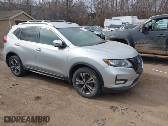 2017 Nissan Rogue SL with VIN 5N1AT2MV8HC770837, listed as a IAAI auction lot 41854052 with 71,537 mi miles. Bid and sale history available at carsss.com. Image 1.