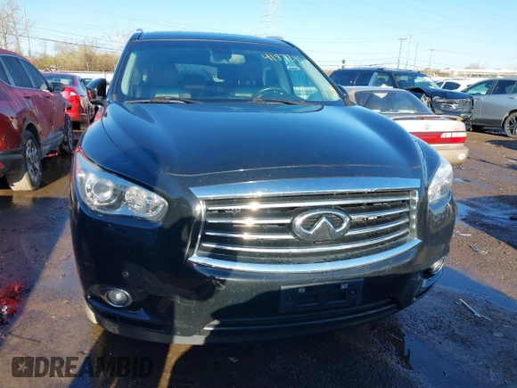 2014 Infiniti QX60 with VIN 5N1AL0MM1EC530830, listed as a IAAI auction lot 41872437 with 152,529 mi miles and . Bid and sale history available at DreamBid. Image 6.