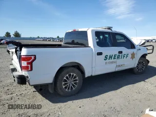 2019 Ford F-150 with VIN 1FTEW1P44KKD50970, listed as a Copart auction lot 56162645 with 153,050 mi miles and Salvage title. Bid and sale history available at DreamBid. Image 3.