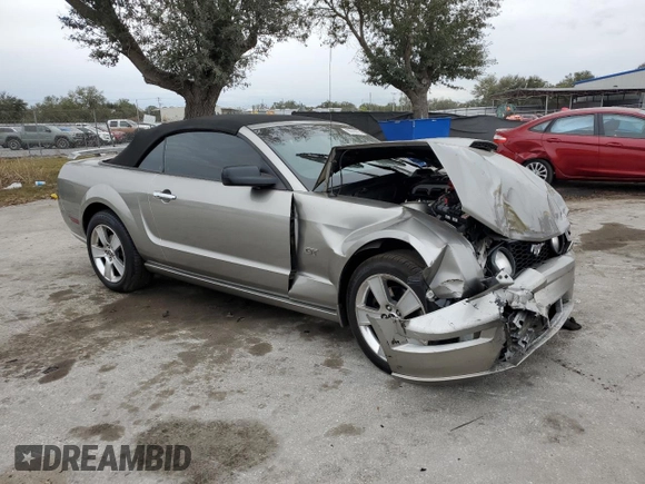 2008 Ford Mustang GT Deluxe with VIN 1ZVHT85H385127604, listed as a Copart auction lot 88802875 with Not Provided miles and Salvage Title. Bid and sale history available at DreamBid. Image 4.