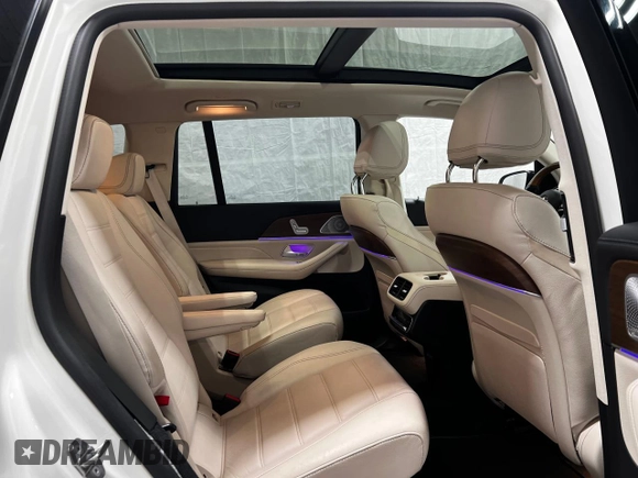 2021 Mercedes-Benz GLS 580 with VIN 4JGFF8GEXMA393297, listed as a Copart auction lot 66509815 with 30,008 mi miles and Clean title. Bid and sale history available at DreamBid. Image 6.