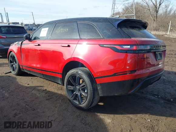 2022 Land Rover Range Rover Velar R-Dynamic S with VIN SALYT2EX1NA343938, listed as a IAAI auction lot 41492043 with 17,500 mi miles and . Bid and sale history available at DreamBid. Image 3.