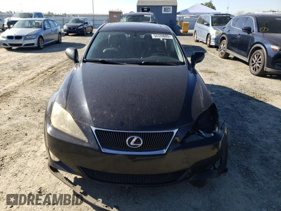 2006 Lexus IS 250 Manual with VIN JTHBK262562021039, listed as a Copart auction lot 50339005 with 180,815 mi miles and Salvage Title. Bid and sale history available at carsss.com. Image 5.