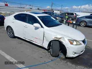 2008 Lexus IS 250 with VIN JTHBK262682064632, listed as a IAAI auction lot 41791958 with 83,184 mi miles. Bid and sale history available at carsss.com. Image 1.