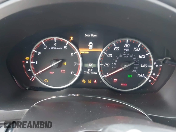 2020 Acura ILX w/Premium/A-SPEC Pkg with VIN 19UDE2F88LA004048, listed as a IAAI auction lot 41895742 with 74,871 mi miles. Bid and sale history available at carsss.com. Image 7.