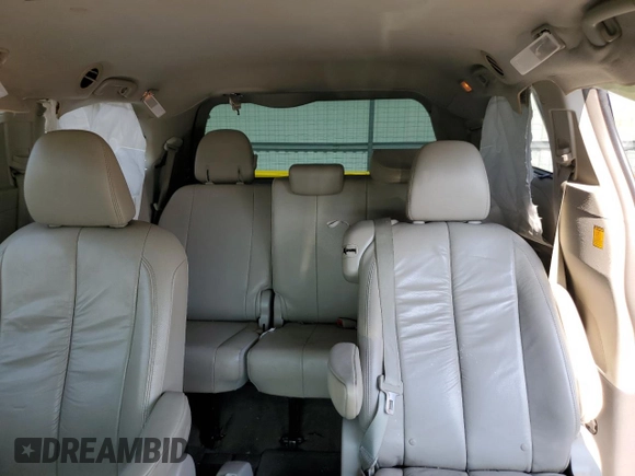 2012 Toyota Sienna XLE AAS with VIN 5TDYK3DC6CS211062, listed as a Copart auction lot 59404205 with Not provided miles and Salvage title. Bid and sale history available at DreamBid. Image 10.