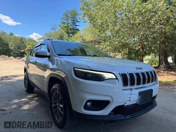 2019 Jeep Cherokee Latitude Plus with VIN 1C4PJMLB9KD342008, listed as a Copart auction lot 66035525 with 139,020 mi miles and Clean title. Bid and sale history available at DreamBid. Image 1.