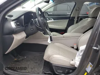 2021 Genesis G70 2.0T with VIN KMTG44LA2MU066693, listed as a Copart auction lot 78776714 with 58,081 mi miles and Salvage Title. Bid and sale history available at carsss.com. Image 7.