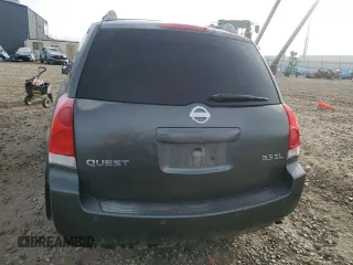 2006 Nissan Quest SL with VIN 5N1BV28UX6N121137, listed as a Copart auction lot 85929024 with 0 mi miles and Salvage Title. Bid and sale history available at carsss.com. Image 6.