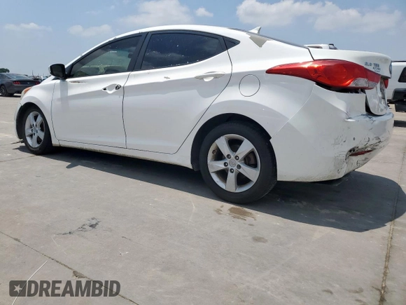 2013 Hyundai Elantra GLS z VIN 5NPDH4AE0DH219383, wystawiony jako Copart lot #58243915 z przebiegiem 166 343 mil mil oraz Tytuł czysty. Historia ofert i sprzedaży dostępna na DreamBid. Obrazek 2.