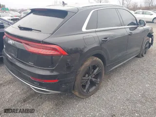 2019 Audi Q8 Premium Plus with VIN WA1BVAF18KD037741, listed as a IAAI auction lot 41715746 with 56,198 mi miles. Bid and sale history available at carsss.com. Image 4.