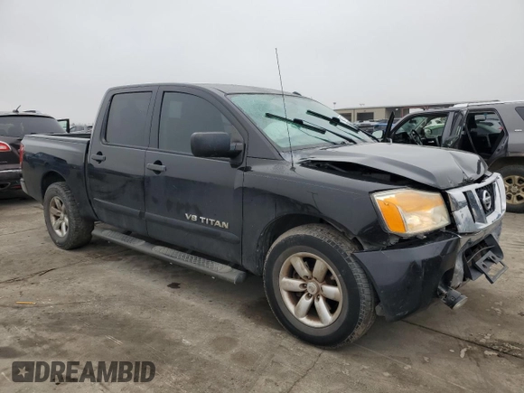 2013 Nissan Titan SL with VIN 1N6BA0ED6DN313867, listed as a Copart auction lot 44257975 with 108,969 mi miles and Salvage Title. Bid and sale history available at carsss.com. Image 4.