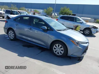2020 Toyota Corolla LE with VIN JTDEPRAE1LJ070511, listed as a IAAI auction lot 42146468 with 60,884 mi miles and . Bid and sale history available at DreamBid. Image 1.
