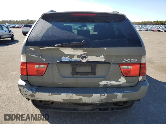 2001 BMW X5 3.0i with VIN WBAFA53511LP21887, listed as a Copart auction lot 47018245 with 0 mi miles and Salvage Title. Bid and sale history available at carsss.com. Image 6.