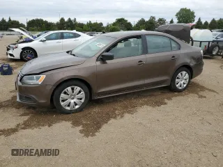 2013 Volkswagen Jetta S with VIN 3VW2K7AJ5DM216607, listed as a Copart auction lot 55696115 with 154,411 mi miles and Salvage title. Bid and sale history available at DreamBid. Image 1.