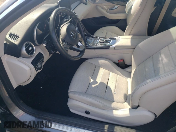 2017 Mercedes-Benz C 300 with VIN WDDWJ4KB1HF365363, listed as a Copart auction lot 61899515 with 54,801 mi miles and Salvage title. Bid and sale history available at DreamBid. Image 7.