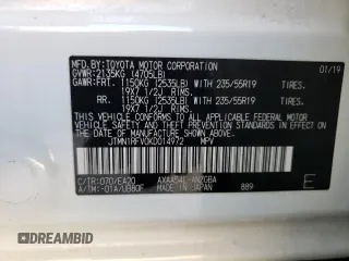 2019 Toyota RAV4 Limited with VIN JTMN1RFV0KD014972, listed as a Copart auction lot 47058435 with 135,395 mi miles and Salvage Title. Bid and sale history available at carsss.com. Image 15.