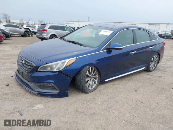 2017 Hyundai Sonata Sport with VIN 5NPE34AF2HH518326, listed as a IAAI auction lot 42060248 with 137,644 mi miles and . Bid and sale history available at DreamBid. Image 2.