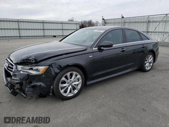 2017 Audi A6 Premium Plus with VIN WAUG8AFC5HN026099, listed as a Copart auction lot 47695075 with 92,562 mi miles and Salvage Title. Bid and sale history available at carsss.com. Image 1.
