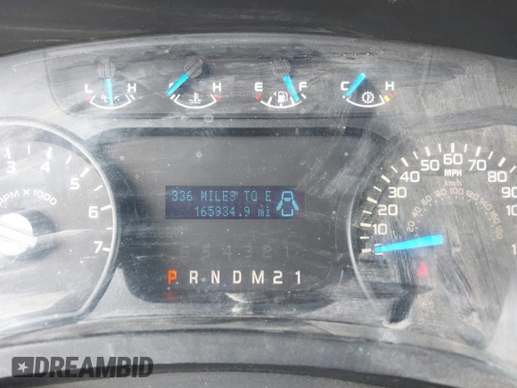 2014 Ford F-150 XL with VIN 1FTFX1CT8EKG36033, listed as a IAAI auction lot 41821235 with 165,934 mi miles. Bid and sale history available at carsss.com. Image 7.