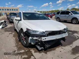 2015 Acura TLX Technology with VIN 19UUB2F59FA008368, listed as a Copart auction lot 56180545 with 76,812 mi miles and Salvage title. Bid and sale history available at DreamBid. Image 14.