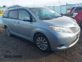 2017 Toyota Sienna LE with VIN 5TDJZ3DC9HS168079, listed as a IAAI auction lot 41175845 with 98,585 mi miles. Bid and sale history available at carsss.com. Image 1.