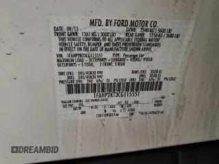 2012 Ford Taurus SHO with VIN 1FAHP2KT3CG115551, listed as a Copart auction lot 89291175 with 90,778 mi miles and Salvage title. Bid and sale history available at DreamBid. Image 12.