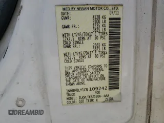 2012 Nissan NV SV with VIN 1N6BF0LY1CN109242, listed as a Copart auction lot 62519095 with 385,542 mi miles and Clean title. Bid and sale history available at DreamBid. Image 13.